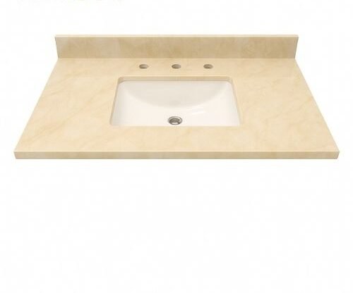 Beige Cultured Marble Vanity Top