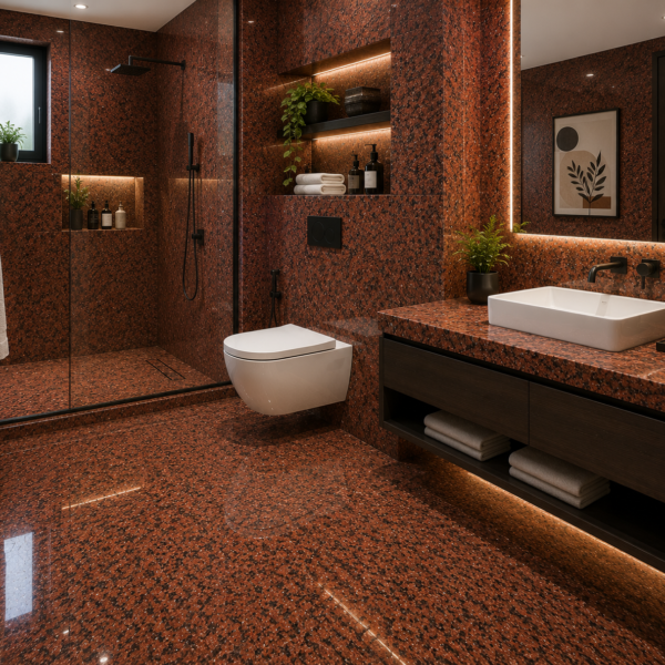 Jhansi Red Granite Block