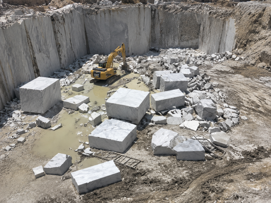 Precision Marble Block Processing