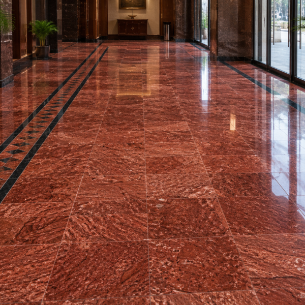 Ruby Red Granite Block