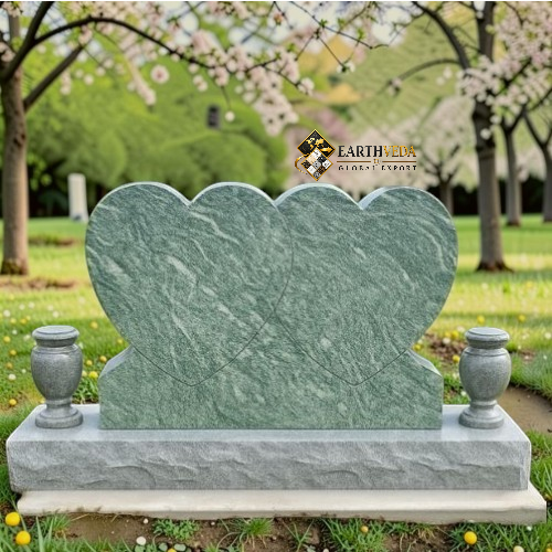 Custom Shape Upright Granite Headstone