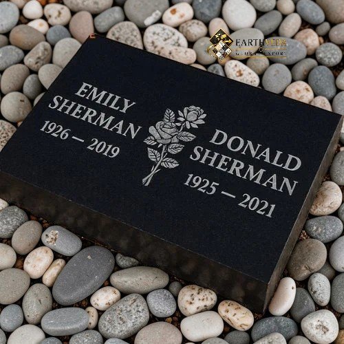 Shared Flat Companion Granite Marker (Double Lawn-Level Memorial)
