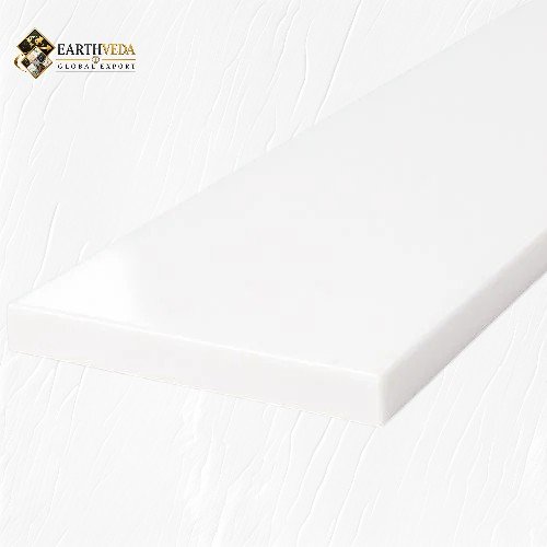 White Engineered Marble Threshold