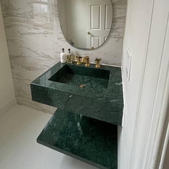 Green Marble Vanity Top