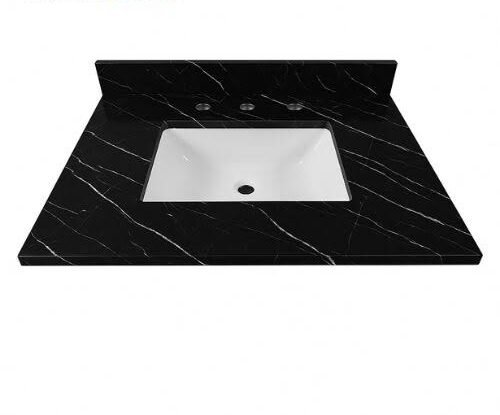 Black Marquina Marble Vanity Top